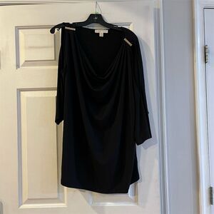 Michael Kors Women's 3XL Black Cowl Neck 3/4 Sleeve Blouse Casual